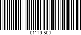 Código de barras (EAN, GTIN, SKU, ISBN): '01178-500'