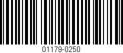 Código de barras (EAN, GTIN, SKU, ISBN): '01179-0250'