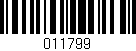 Código de barras (EAN, GTIN, SKU, ISBN): '011799'