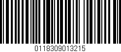 Código de barras (EAN, GTIN, SKU, ISBN): '0118309013215'