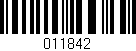 Código de barras (EAN, GTIN, SKU, ISBN): '011842'