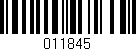 Código de barras (EAN, GTIN, SKU, ISBN): '011845'