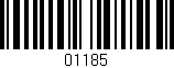 Código de barras (EAN, GTIN, SKU, ISBN): '01185'