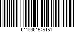 Código de barras (EAN, GTIN, SKU, ISBN): '0118681545151'