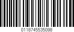 Código de barras (EAN, GTIN, SKU, ISBN): '0118745535098'