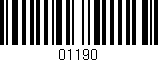 Código de barras (EAN, GTIN, SKU, ISBN): '01190'