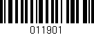 Código de barras (EAN, GTIN, SKU, ISBN): '011901'