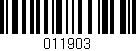 Código de barras (EAN, GTIN, SKU, ISBN): '011903'
