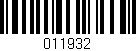 Código de barras (EAN, GTIN, SKU, ISBN): '011932'