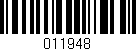 Código de barras (EAN, GTIN, SKU, ISBN): '011948'