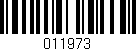 Código de barras (EAN, GTIN, SKU, ISBN): '011973'