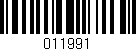 Código de barras (EAN, GTIN, SKU, ISBN): '011991'