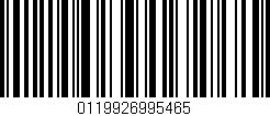 Código de barras (EAN, GTIN, SKU, ISBN): '0119926995465'