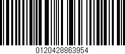Código de barras (EAN, GTIN, SKU, ISBN): '0120428863954'
