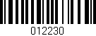 Código de barras (EAN, GTIN, SKU, ISBN): '012230'