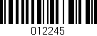 Código de barras (EAN, GTIN, SKU, ISBN): '012245'