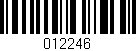 Código de barras (EAN, GTIN, SKU, ISBN): '012246'