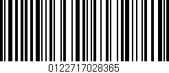 Código de barras (EAN, GTIN, SKU, ISBN): '0122717028365'