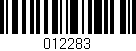 Código de barras (EAN, GTIN, SKU, ISBN): '012283'