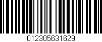 Código de barras (EAN, GTIN, SKU, ISBN): '012305631629'