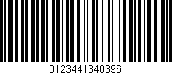 Código de barras (EAN, GTIN, SKU, ISBN): '0123441340396'