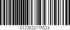 Código de barras (EAN, GTIN, SKU, ISBN): '0123532175524'