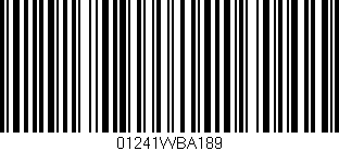 Código de barras (EAN, GTIN, SKU, ISBN): '01241WBA189'