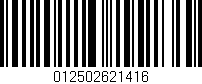 Código de barras (EAN, GTIN, SKU, ISBN): '012502621416'
