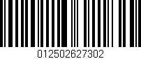 Código de barras (EAN, GTIN, SKU, ISBN): '012502627302'