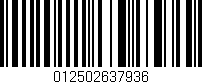Código de barras (EAN, GTIN, SKU, ISBN): '012502637936'