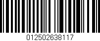Código de barras (EAN, GTIN, SKU, ISBN): '012502638117'