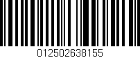 Código de barras (EAN, GTIN, SKU, ISBN): '012502638155'