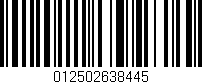 Código de barras (EAN, GTIN, SKU, ISBN): '012502638445'