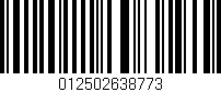 Código de barras (EAN, GTIN, SKU, ISBN): '012502638773'