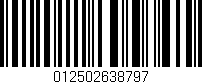 Código de barras (EAN, GTIN, SKU, ISBN): '012502638797'
