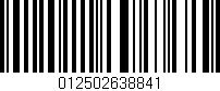 Código de barras (EAN, GTIN, SKU, ISBN): '012502638841'