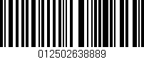 Código de barras (EAN, GTIN, SKU, ISBN): '012502638889'