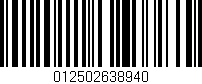 Código de barras (EAN, GTIN, SKU, ISBN): '012502638940'