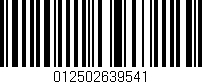 Código de barras (EAN, GTIN, SKU, ISBN): '012502639541'