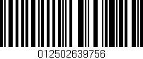 Código de barras (EAN, GTIN, SKU, ISBN): '012502639756'