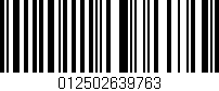 Código de barras (EAN, GTIN, SKU, ISBN): '012502639763'