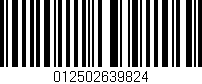 Código de barras (EAN, GTIN, SKU, ISBN): '012502639824'