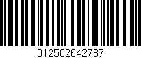 Código de barras (EAN, GTIN, SKU, ISBN): '012502642787'