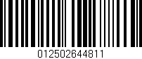 Código de barras (EAN, GTIN, SKU, ISBN): '012502644811'