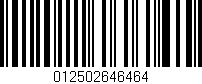 Código de barras (EAN, GTIN, SKU, ISBN): '012502646464'