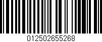 Código de barras (EAN, GTIN, SKU, ISBN): '012502655268'