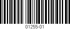 Código de barras (EAN, GTIN, SKU, ISBN): '01255-01'