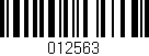 Código de barras (EAN, GTIN, SKU, ISBN): '012563'