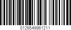 Código de barras (EAN, GTIN, SKU, ISBN): '0126548961211'