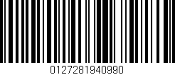Código de barras (EAN, GTIN, SKU, ISBN): '0127281940990'